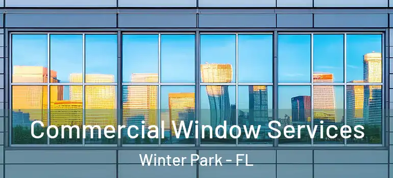 Commercial Window Services Winter Park - FL