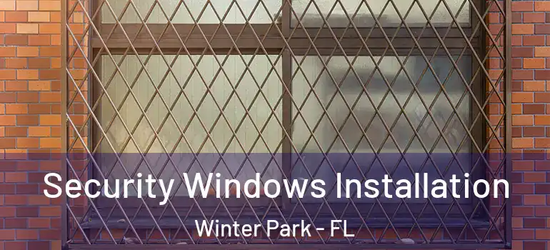 Security Windows Installation Winter Park - FL