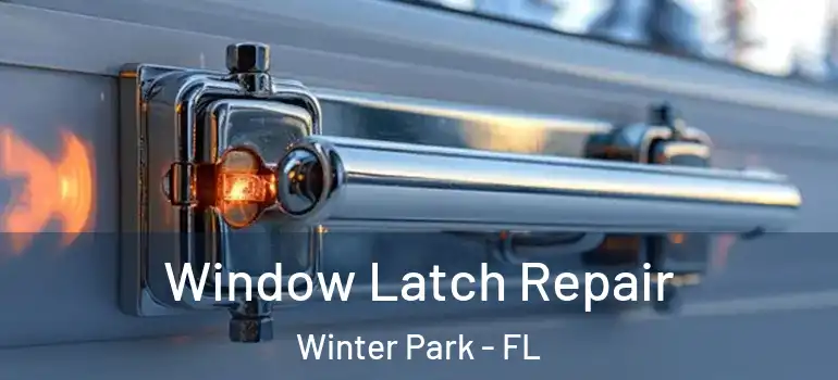 Window Latch Repair Winter Park - FL