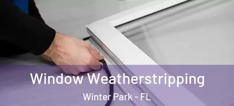 Window Weatherstripping Winter Park - FL